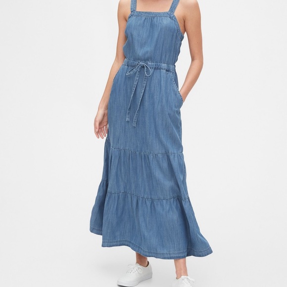 GAP Dresses & Skirts - GAP Chambray Maxi Dress